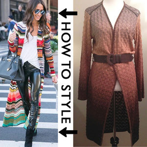 🆕 NWT-Missoni Multi Color Belted Cardigan Long